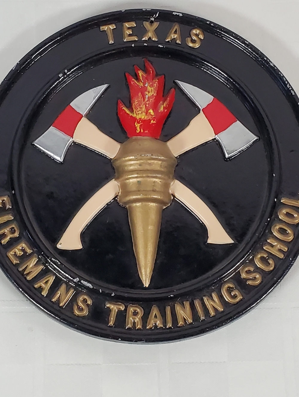 Cast Alunimum Texas Fireman's Plaque